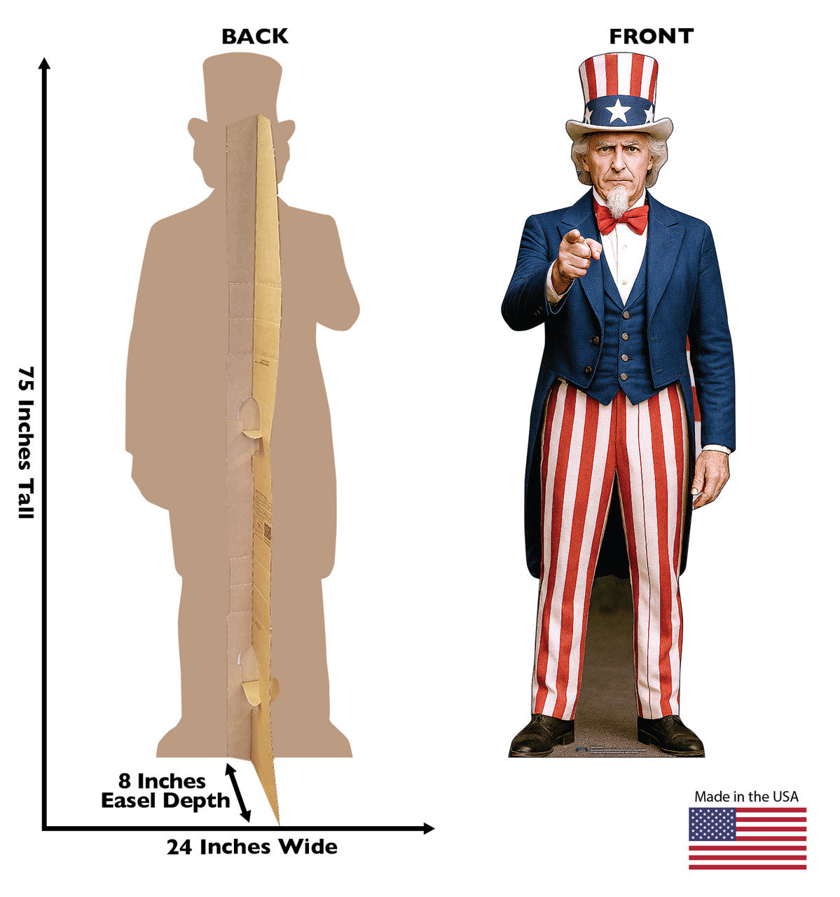 Life-Size Uncle Sam Cardboard Cutout - All Cutouts