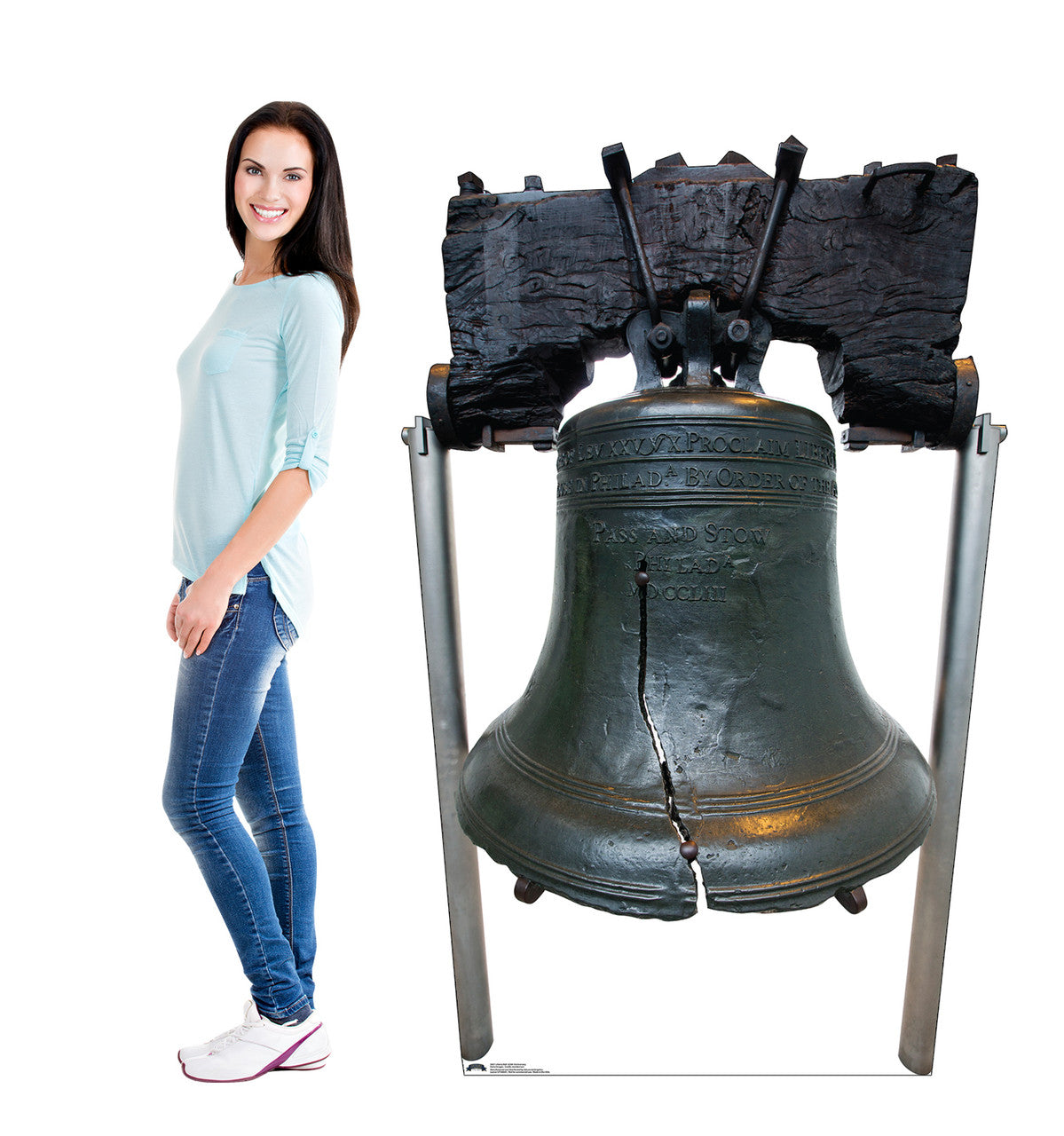Life-Size Liberty Bell 250th Anniversary Cardboard Cutout - All Cutouts