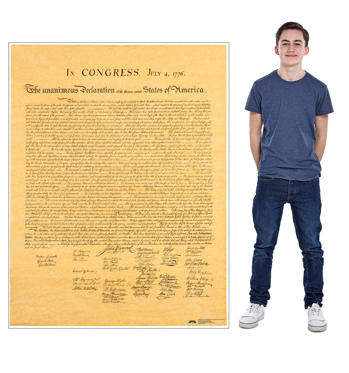 Life-Size Declaration of Independence USA 250th Anniversary Edition Cardboard Cutout - All Cutouts