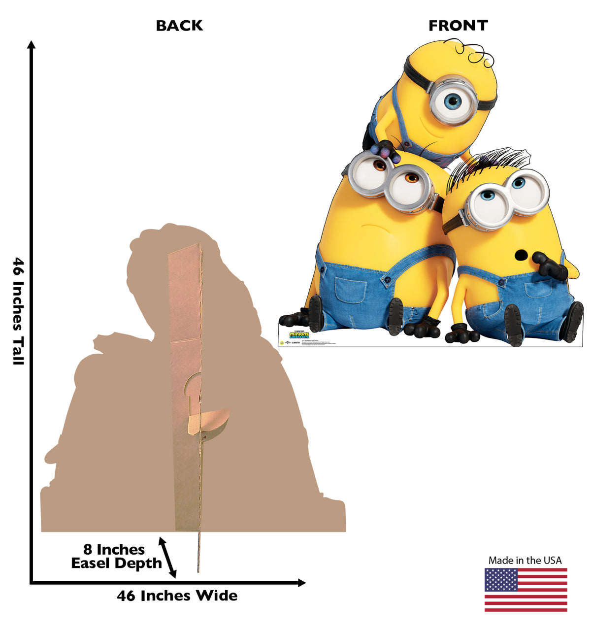 Life-Size Ed Henry and James Minions & Monsters Movie Cardboard Cutout - All Cutouts