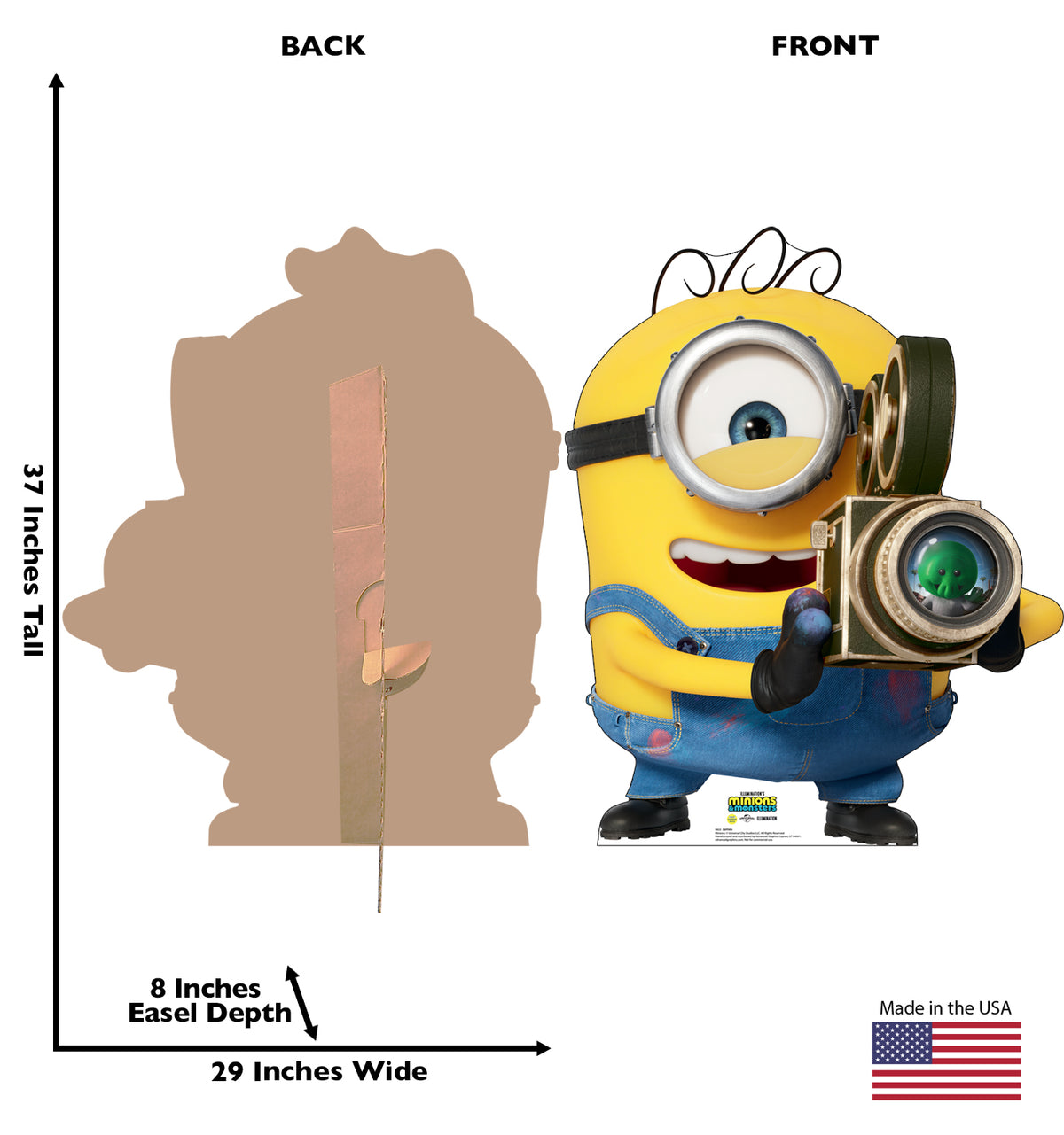 Life-Size James Minions & Monsters Movie Cardboard Cutout - All Cutouts