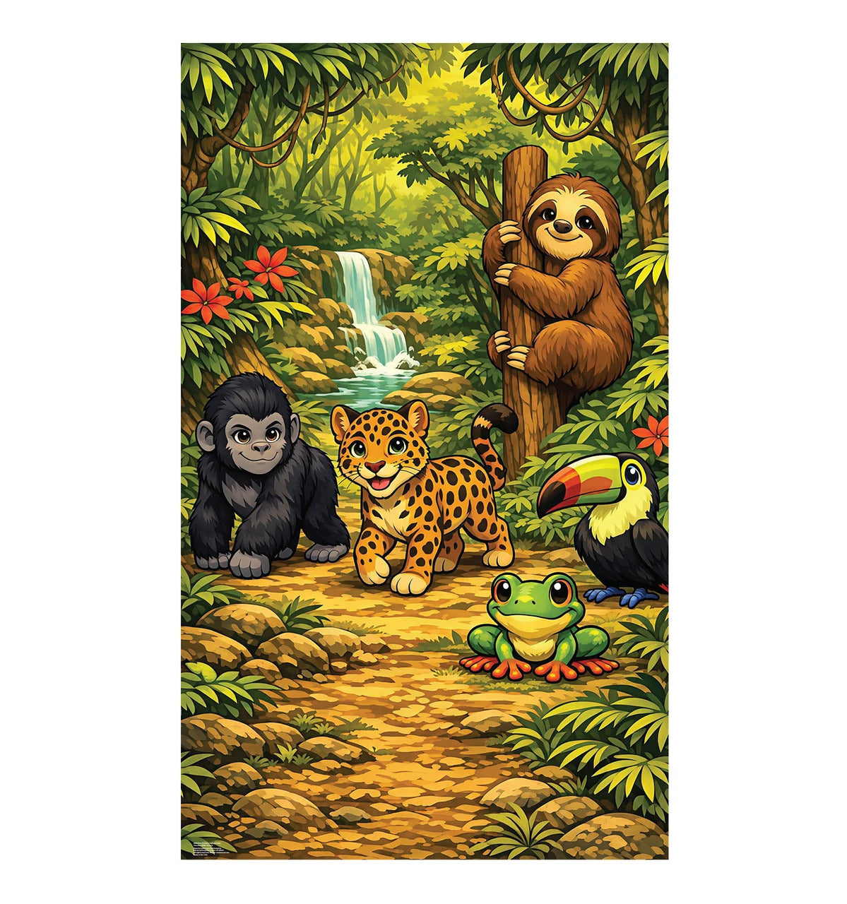 Life-Size Rainforest Jungle Animals Vacation Bible School Cardboard Cutout - All Cutouts