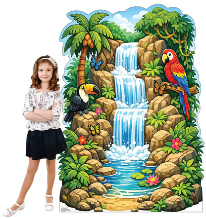 Life-Size Rain Forest Jungle Waterfall (Vacation Bible School) Cardboard Cutout - All Cutouts