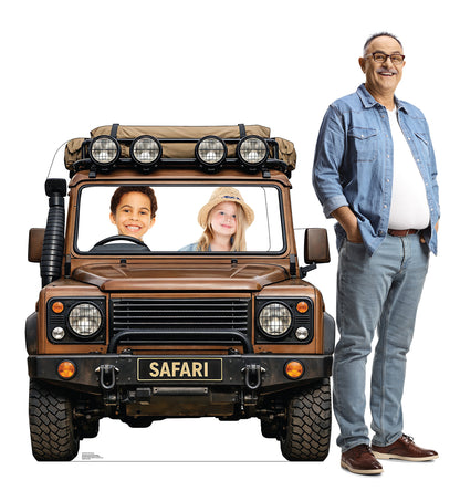 Life-Size Safari Truck Stand-In Cardboard Cutout