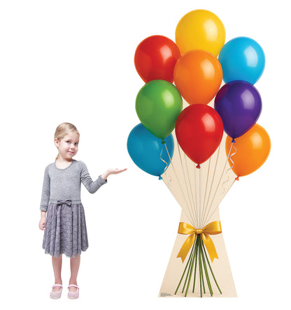 Life-Size Balloons Bouquet Cardboard Cutout