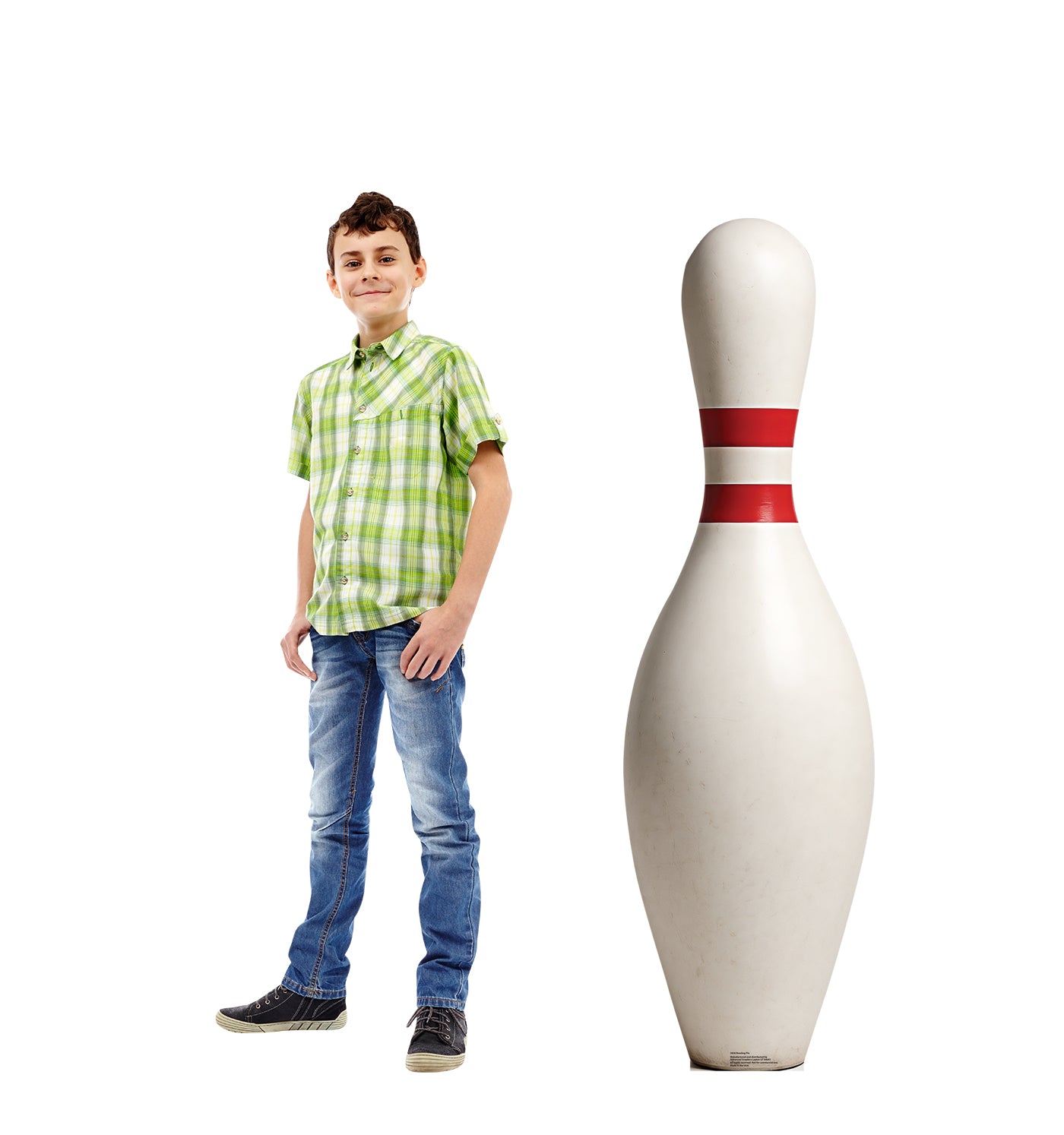 Life-Size Bowling Pin Cardboard Cutout