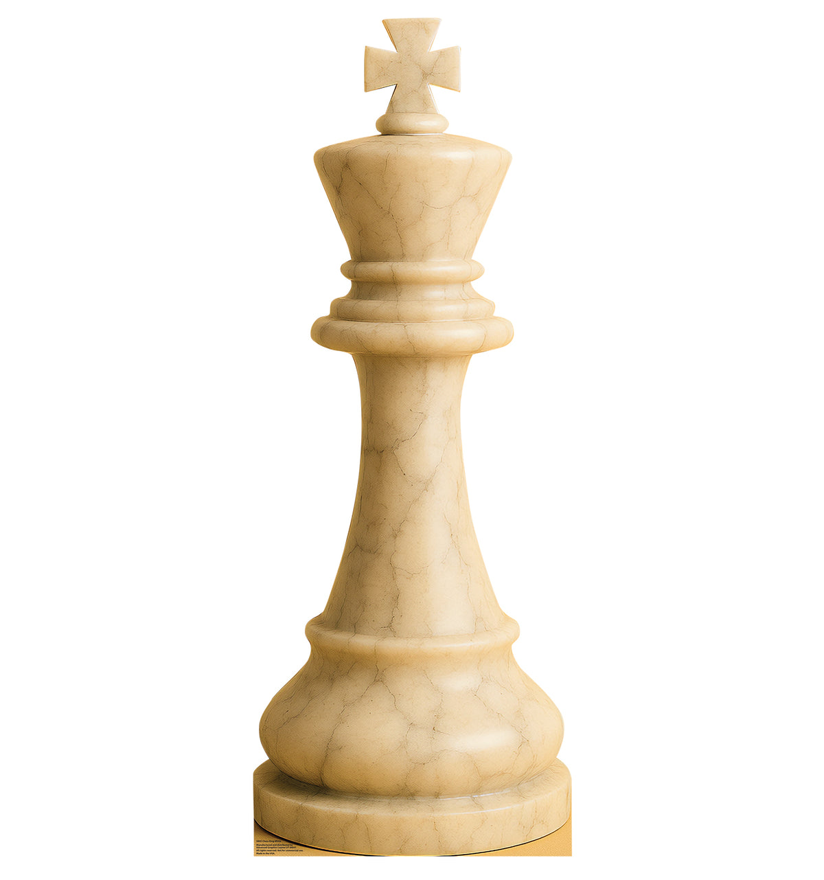 Life-Size Chess King White Cardboard Cutout