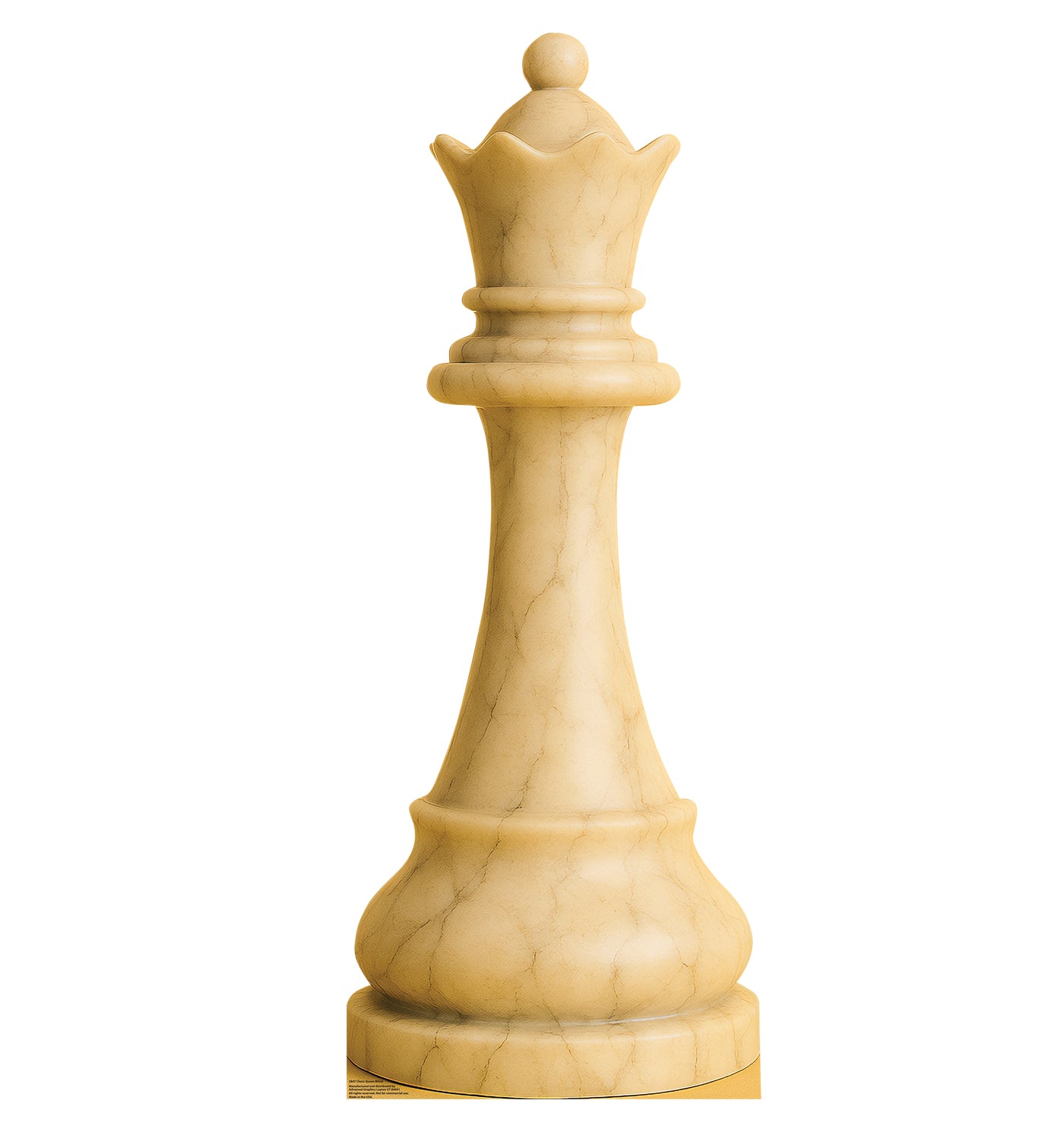 Life-Size Chess Queen White Cardboard Cutout