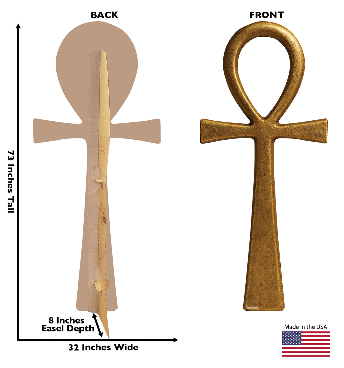 Life-Size Egyptian Ankh Cardboard Cutout - All Cutouts