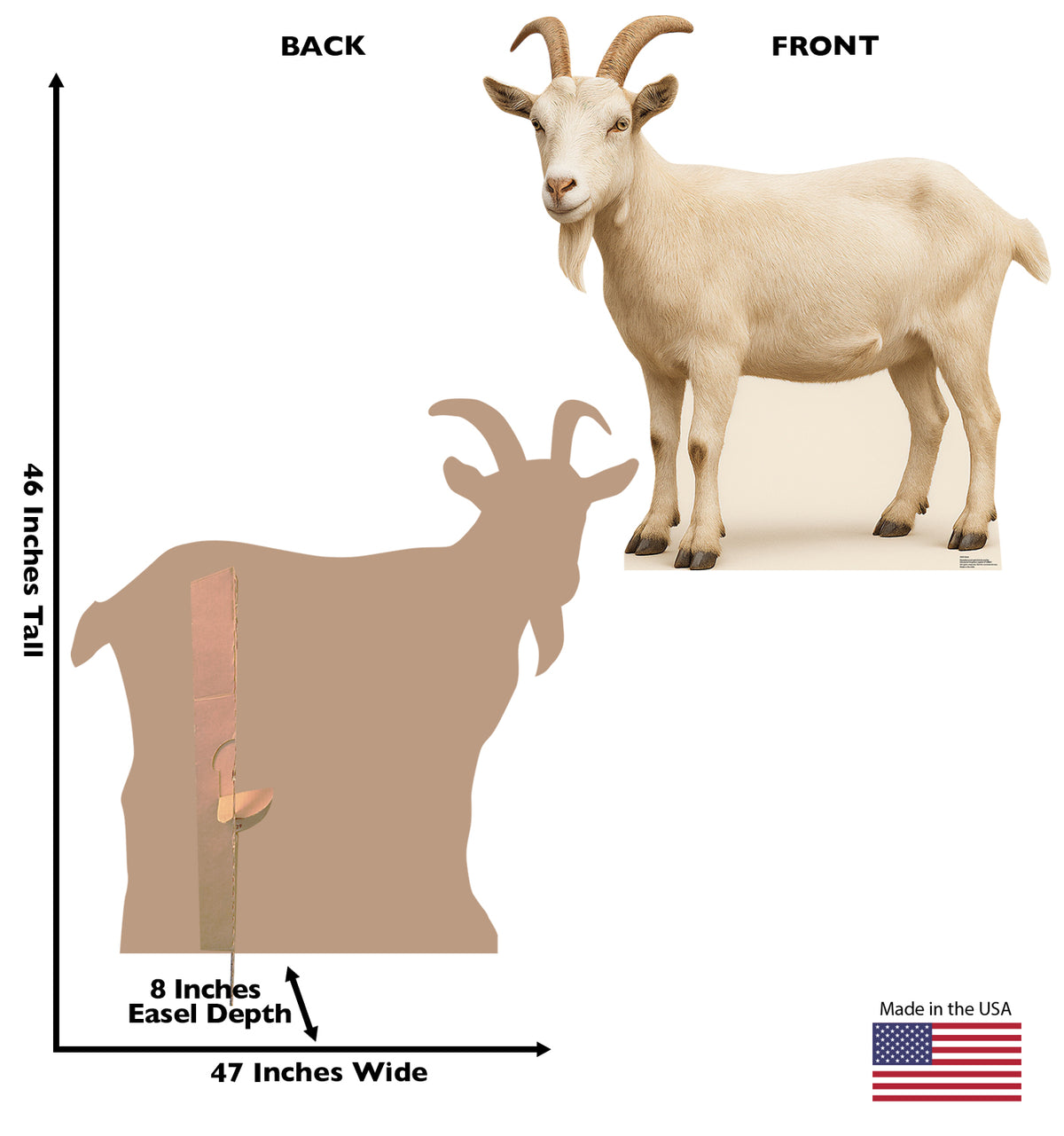 Life-Size Goat Cardboard Cutout - All Cutouts