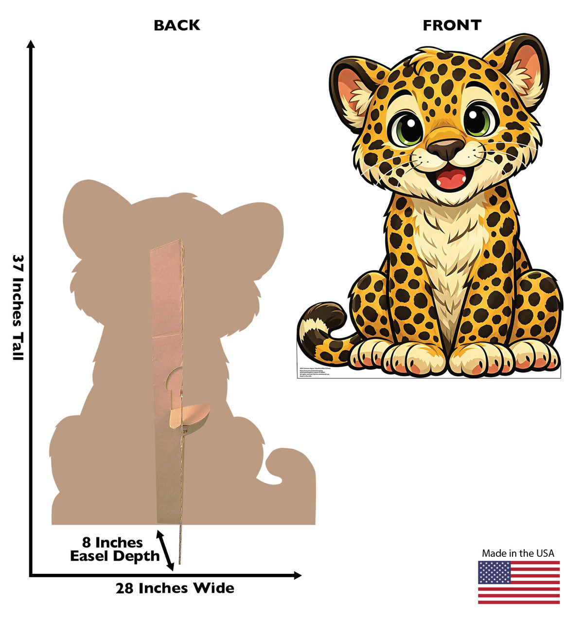 Life-Size Cartoon Jaguar (Vacation Bible School) Cardboard Cutout - All Cutouts