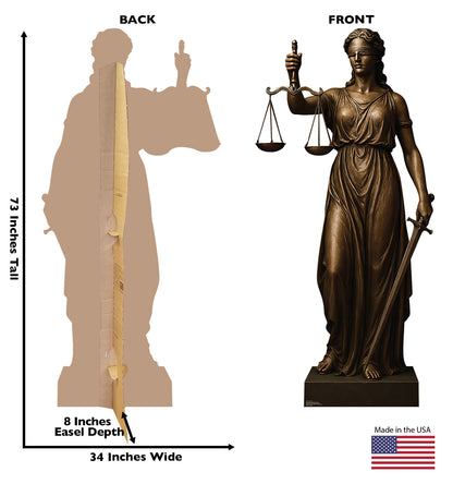 Life-Size Lady Justice Cardboard Cutout - All Cutouts