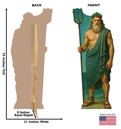 Life-Size Poseidon Cardboard Cutout - All Cutouts