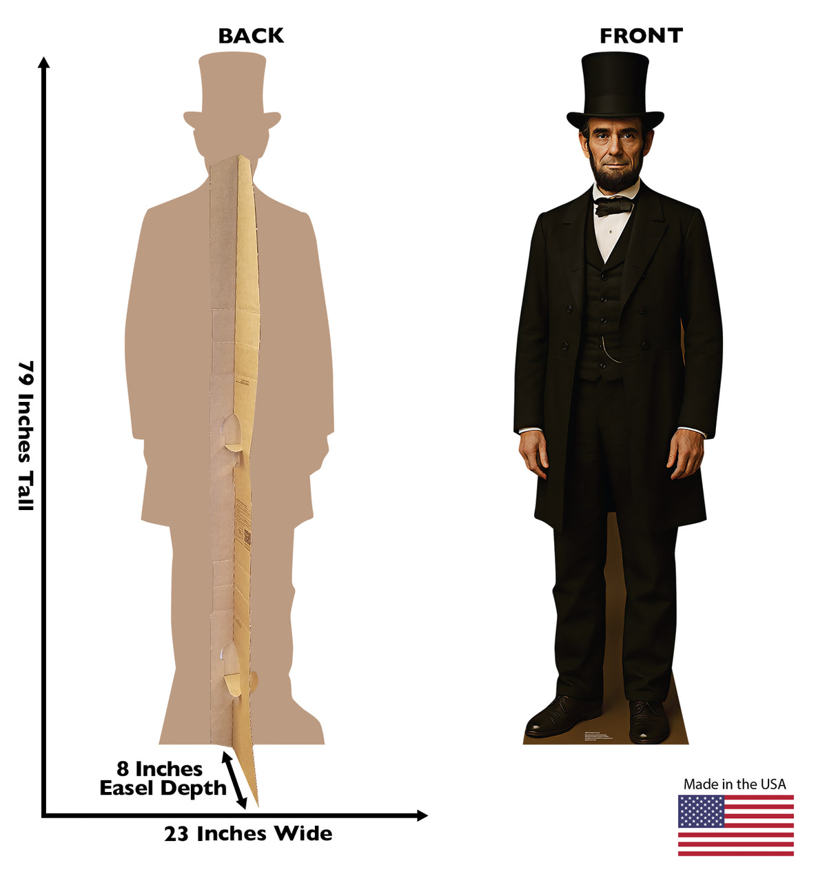 Life-Size President Abraham Lincoln Cardboard Cutout - All Cutouts
