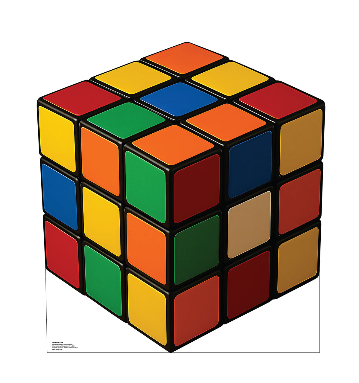 Life-Size Rubik's Cube Cardboard Cutout - All Cutouts