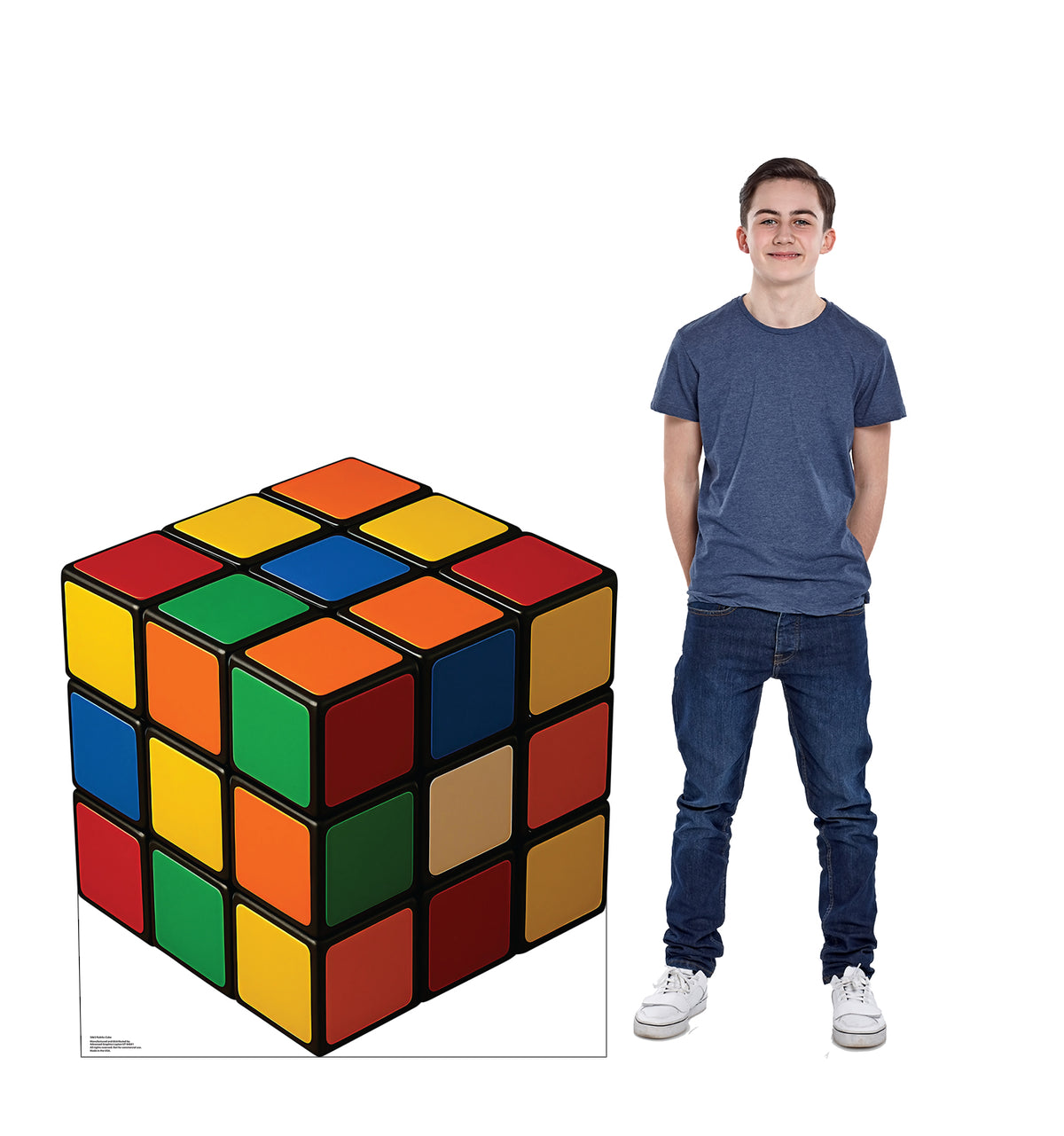 Life-Size Rubik's Cube Cardboard Cutout - All Cutouts