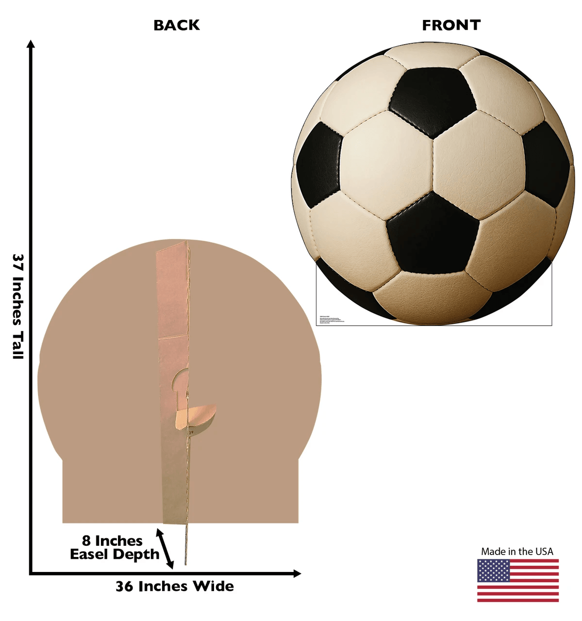 Life-Size Soccer Ball Cardboard Cutout - All Cutouts