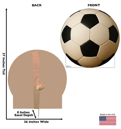 Life-Size Soccer Ball Cardboard Cutout - All Cutouts