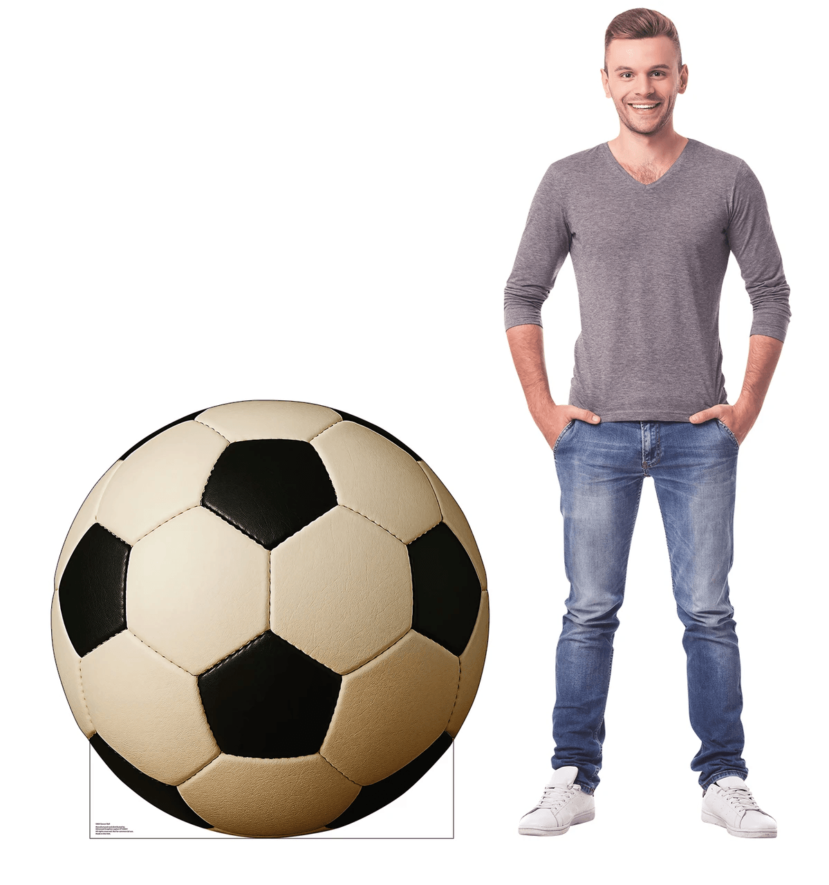 Life-Size Soccer Ball Cardboard Cutout - All Cutouts