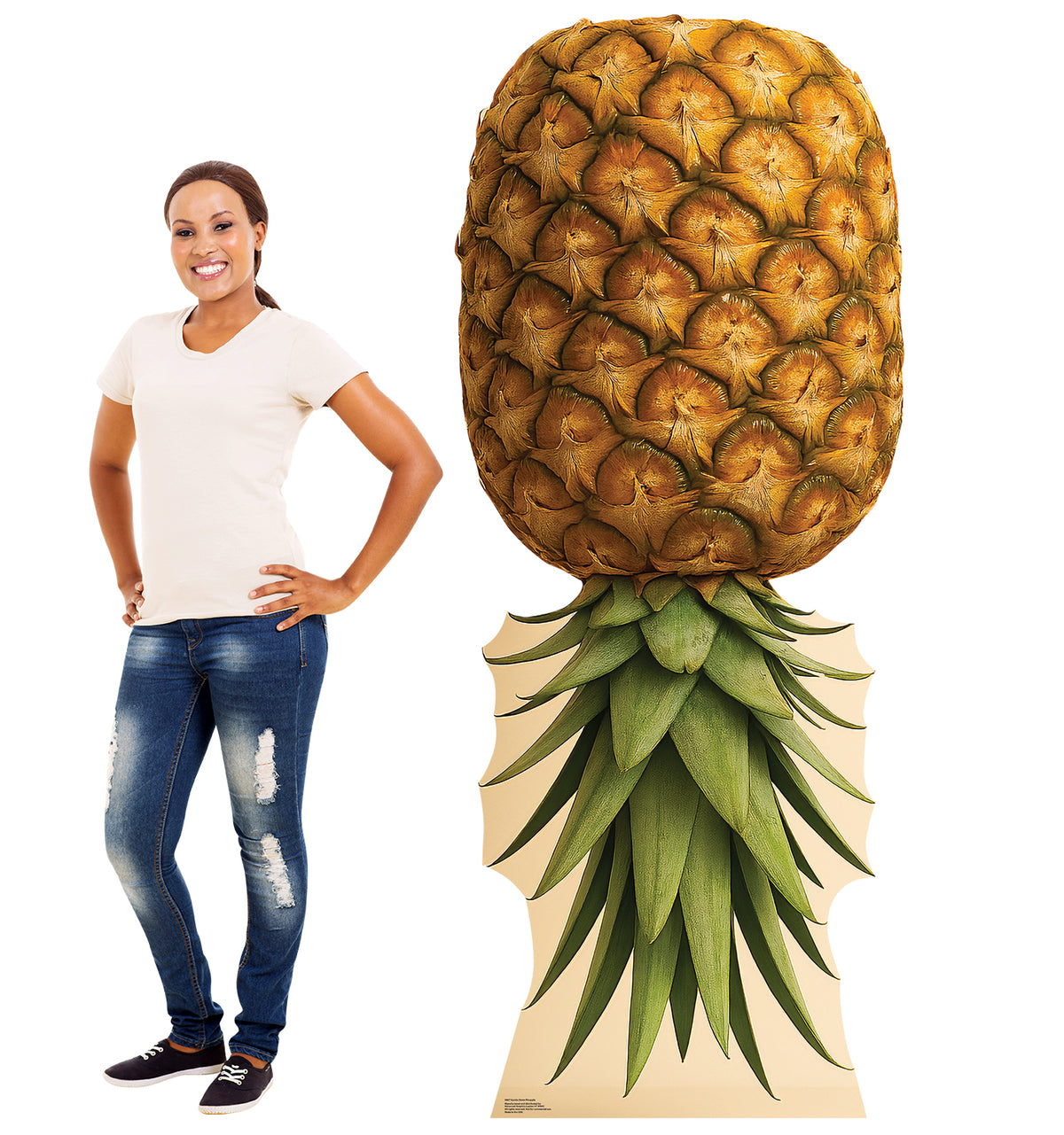 Life-Size Upside Down Pineapple Cardboard Cutout - All Cutouts