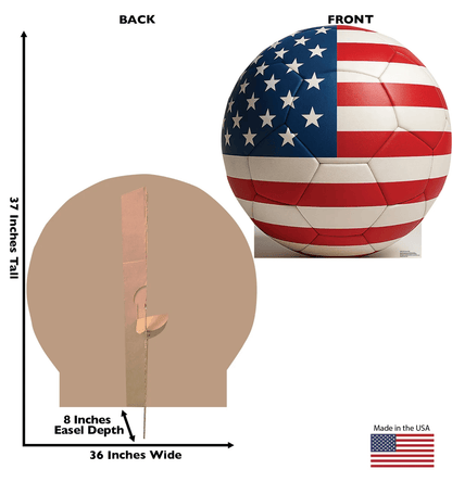 Life-Size USA Soccer Ball Cardboard Cutout - All Cutouts