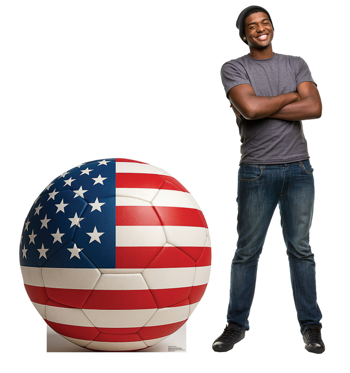 Life-Size USA Soccer Ball Cardboard Cutout - All Cutouts
