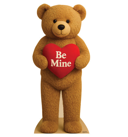 Life-Size Valentine's Day Teddy Bear Cardboard Cutout - All Cutouts