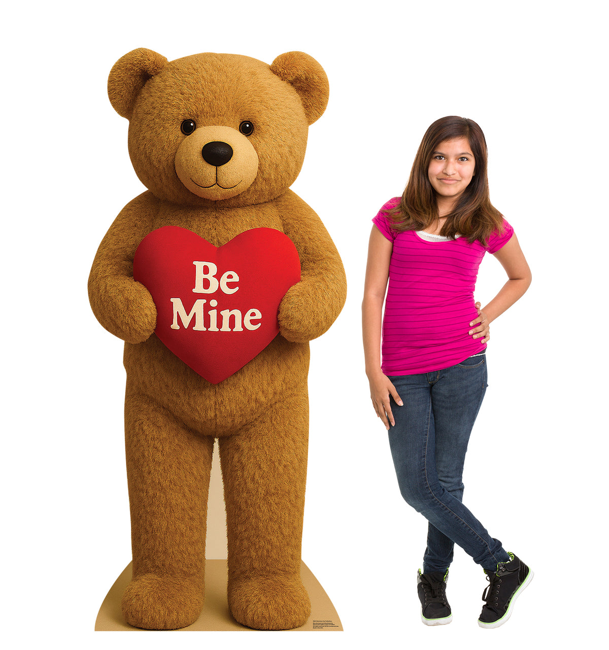 Life-Size Valentine's Day Teddy Bear Cardboard Cutout - All Cutouts