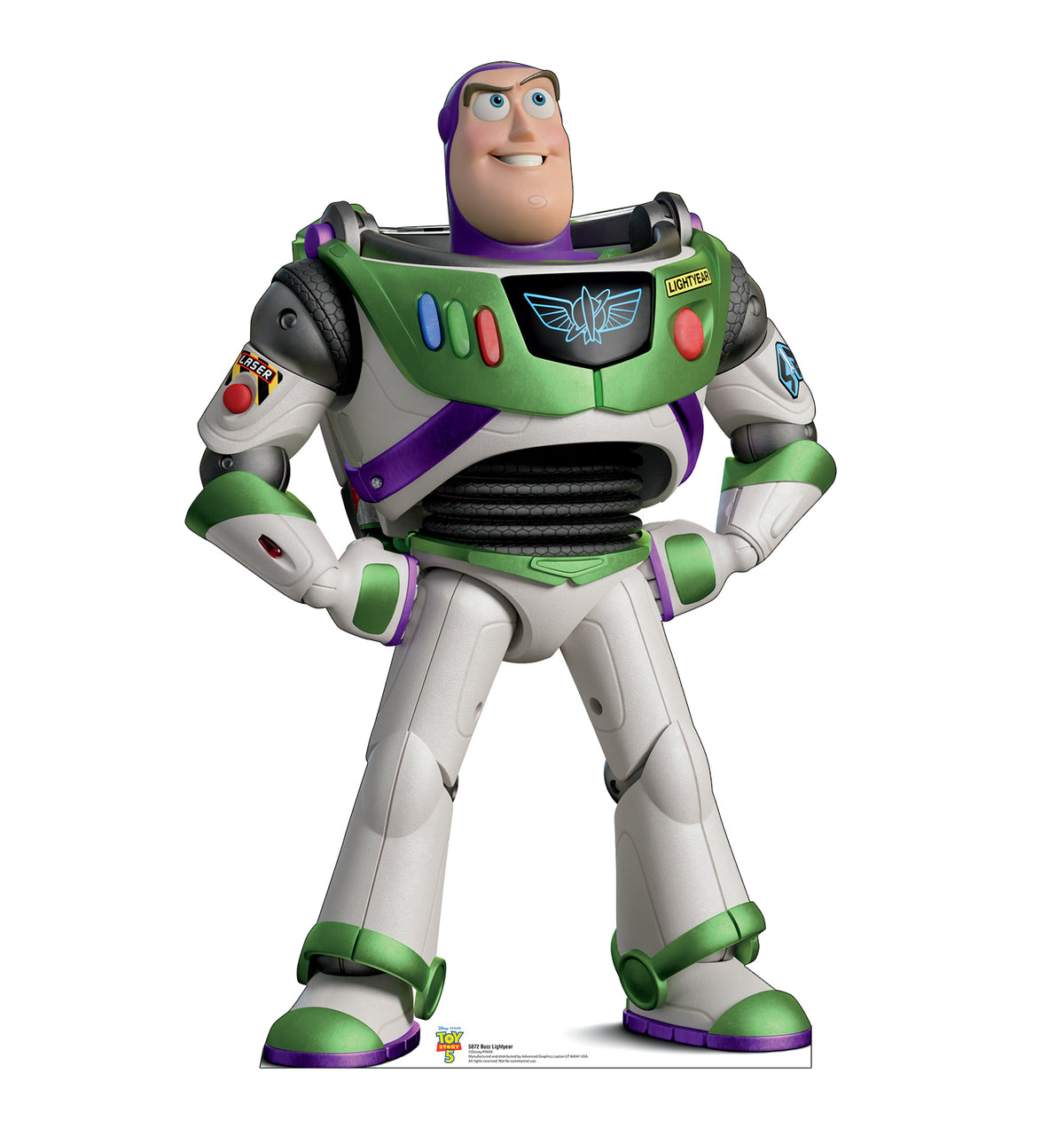 Life-Size Buzz Lightyear Toy Story 5 Cardboard Cutout - All Cutouts