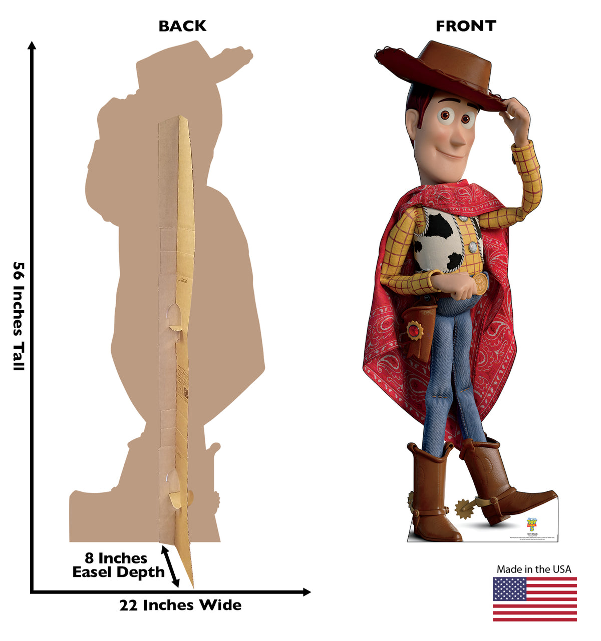 Life-Size Woody Toy Story 5 Cardboard Cutout - All Cutouts