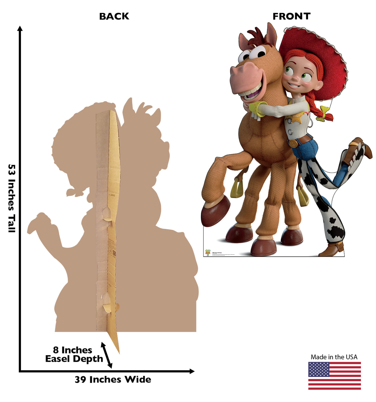 Life-Size Jesse & Bullseye Toy Story 5 Cardboard Cutout - All Cutouts