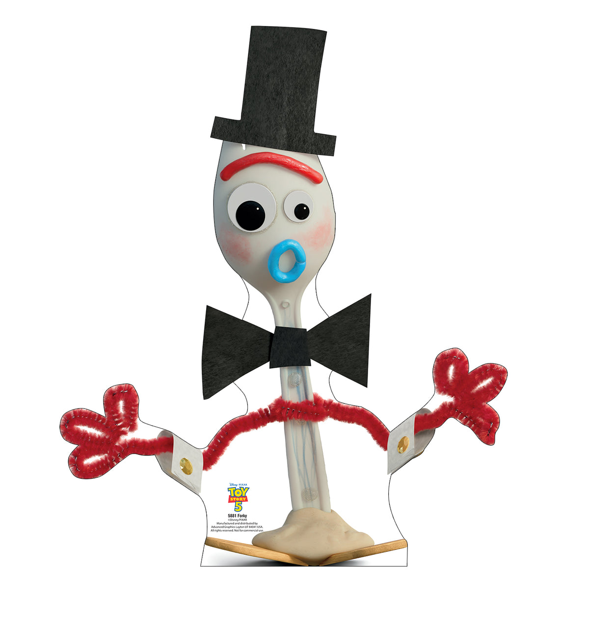 Life-Size Forky Toy Story 5 Cardboard Cutout - All Cutouts