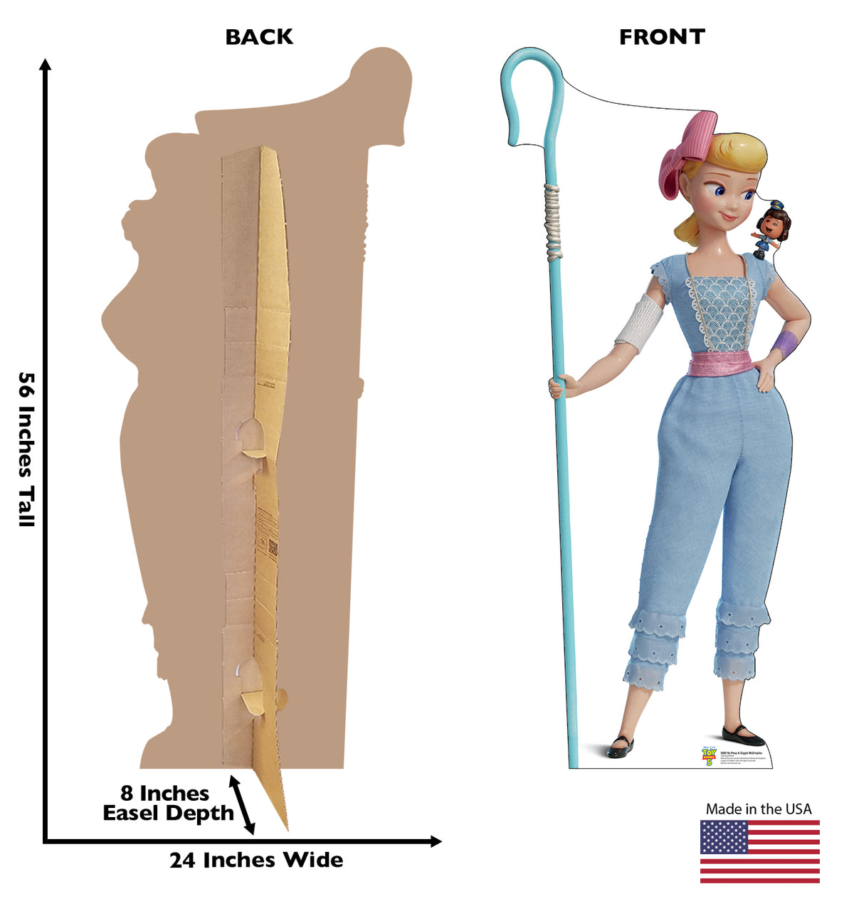 Life-Size Bo Peep & Giggle McDimples Toy Story 5 Cardboard Cutout - All Cutouts