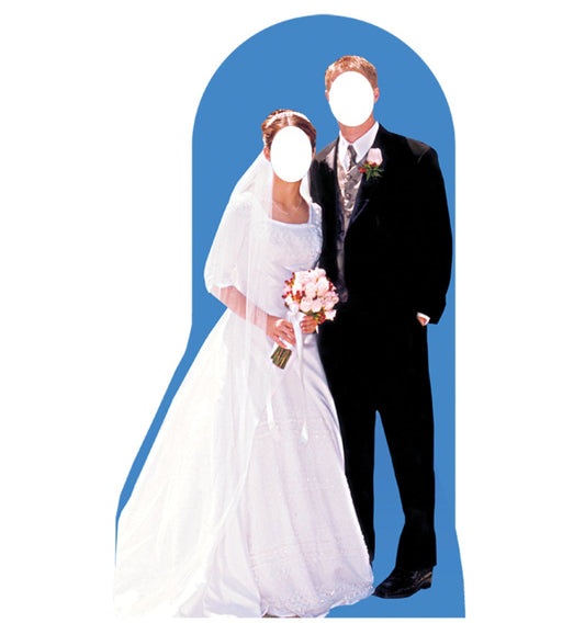 Life-size Bride and Groom Stand-In Cardboard Standup | Cardboard Cutout - All Cutouts
