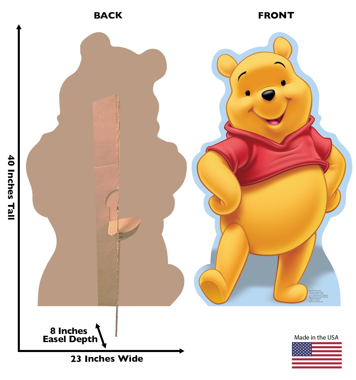 Winnie the Pooh Life-size Cardboard Cutout - All Cutouts