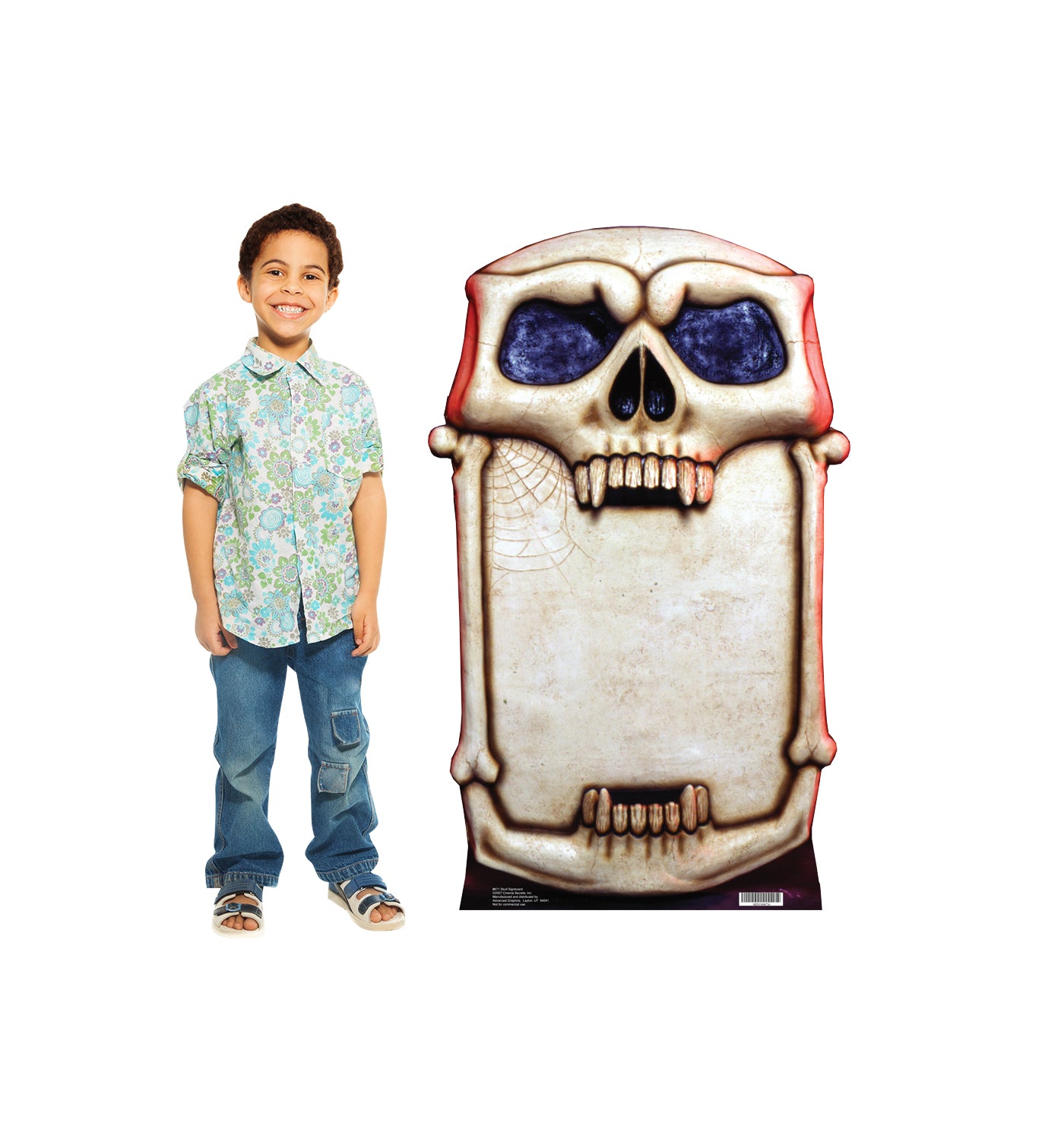 Life-size Skull Signboard Cardboard Cutout - All Cutouts