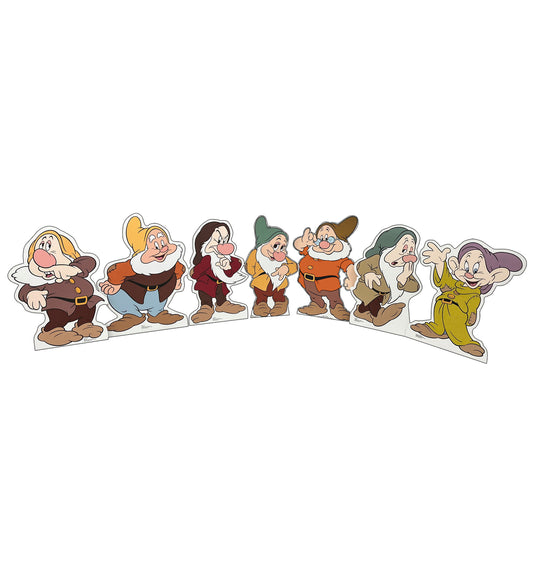 Seven Dwarfs Group Life-Size Cardboard Cutout - All Cutouts