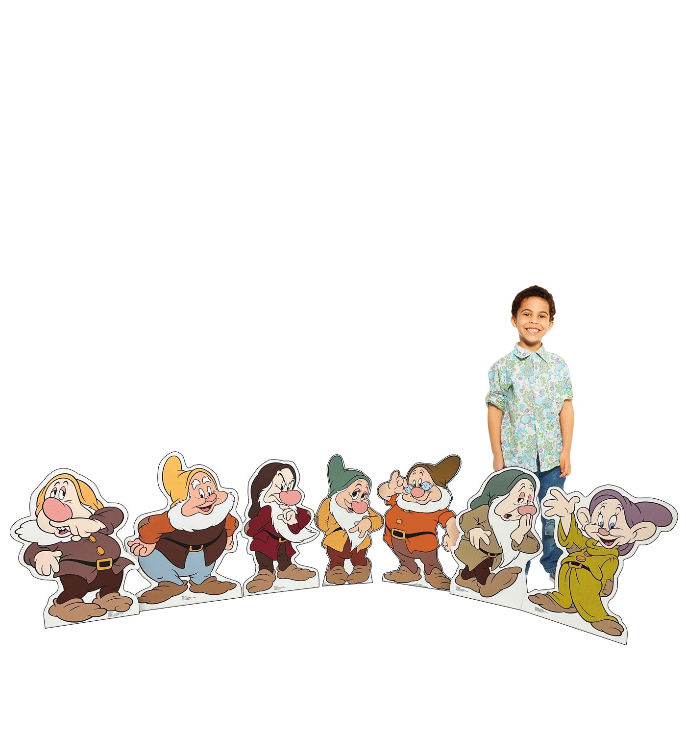 Seven Dwarfs Group Life-Size Cardboard Cutout - All Cutouts
