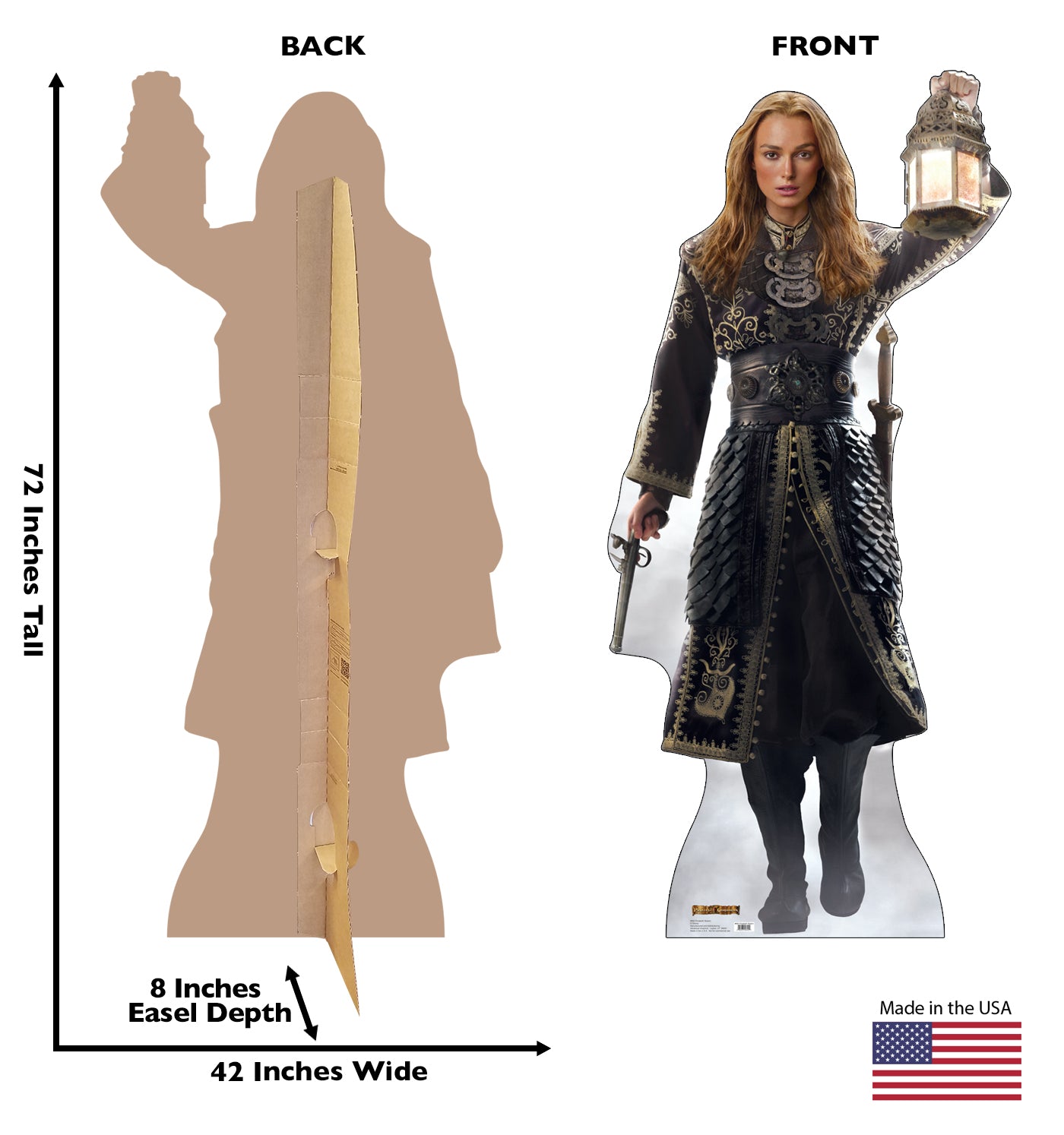 Life-size Elizabeth Swann Cardboard Standup - All Cutouts