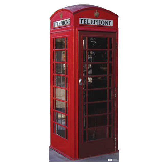 Life-size English Phone Booth Cardboard Cutout