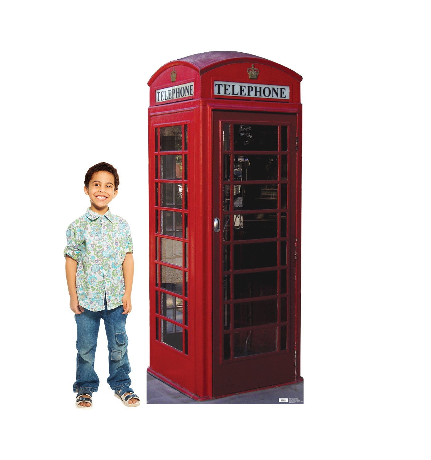 Life-size English Phone Booth Cardboard Cutout