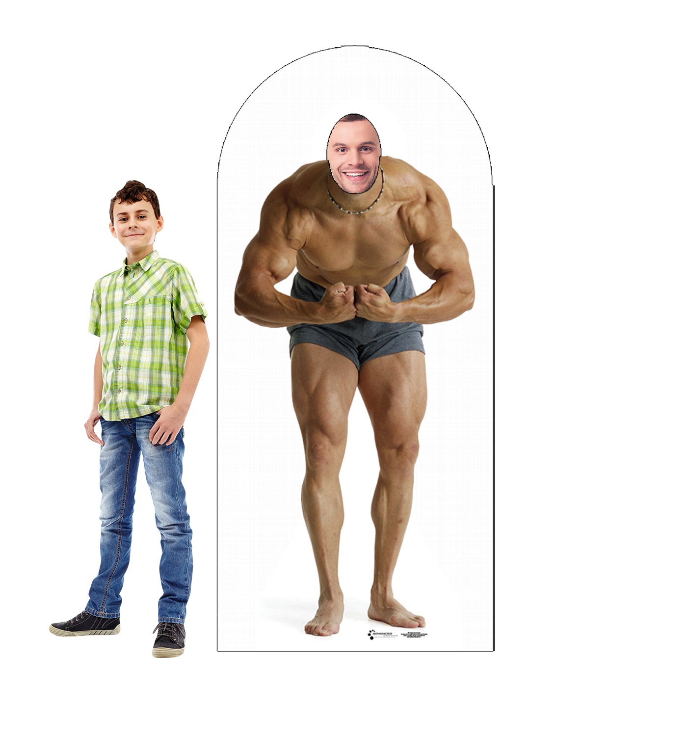 Muscle Man Stand-In Life-Size Cardboard Cutout - All Cutouts