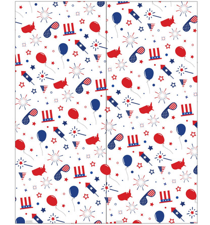 4th of July Party Cardboard Backdrop - All Cutouts