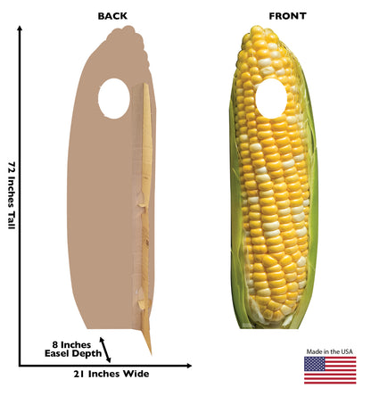 Corn of Cob Cardboard Stand-in - All Cutouts