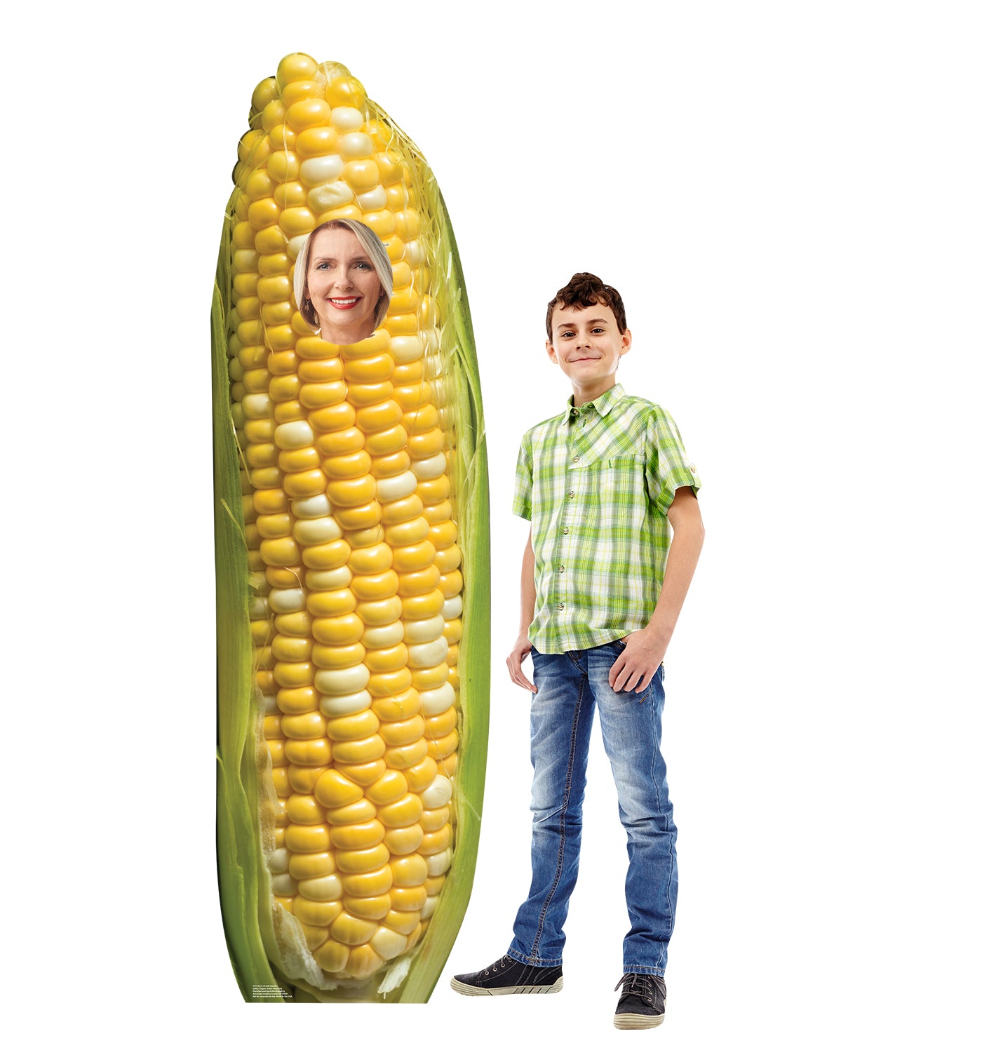 Corn of Cob Cardboard Stand-in - All Cutouts