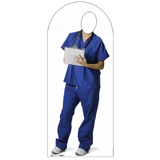 Life-size Orderly Stand-In Cardboard Standup | Cardboard Cutout - All Cutouts
