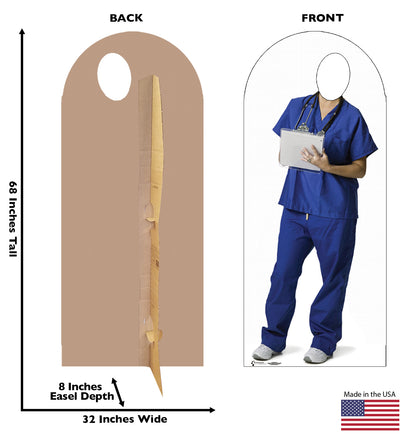 Life-size Orderly Stand-In Cardboard Standup | Cardboard Cutout - All Cutouts