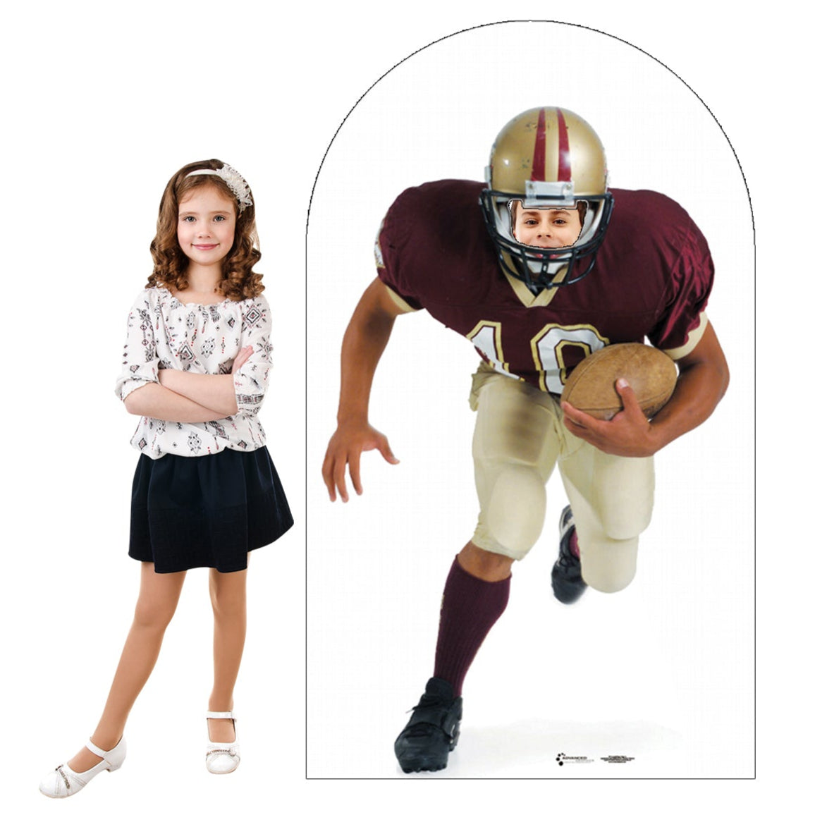 Life-size Football Stand-In Cardboard Standup | Cardboard Cutout - All Cutouts