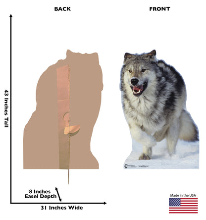 Life-size Wolf Cardboard Cutout Standee - All Cutouts