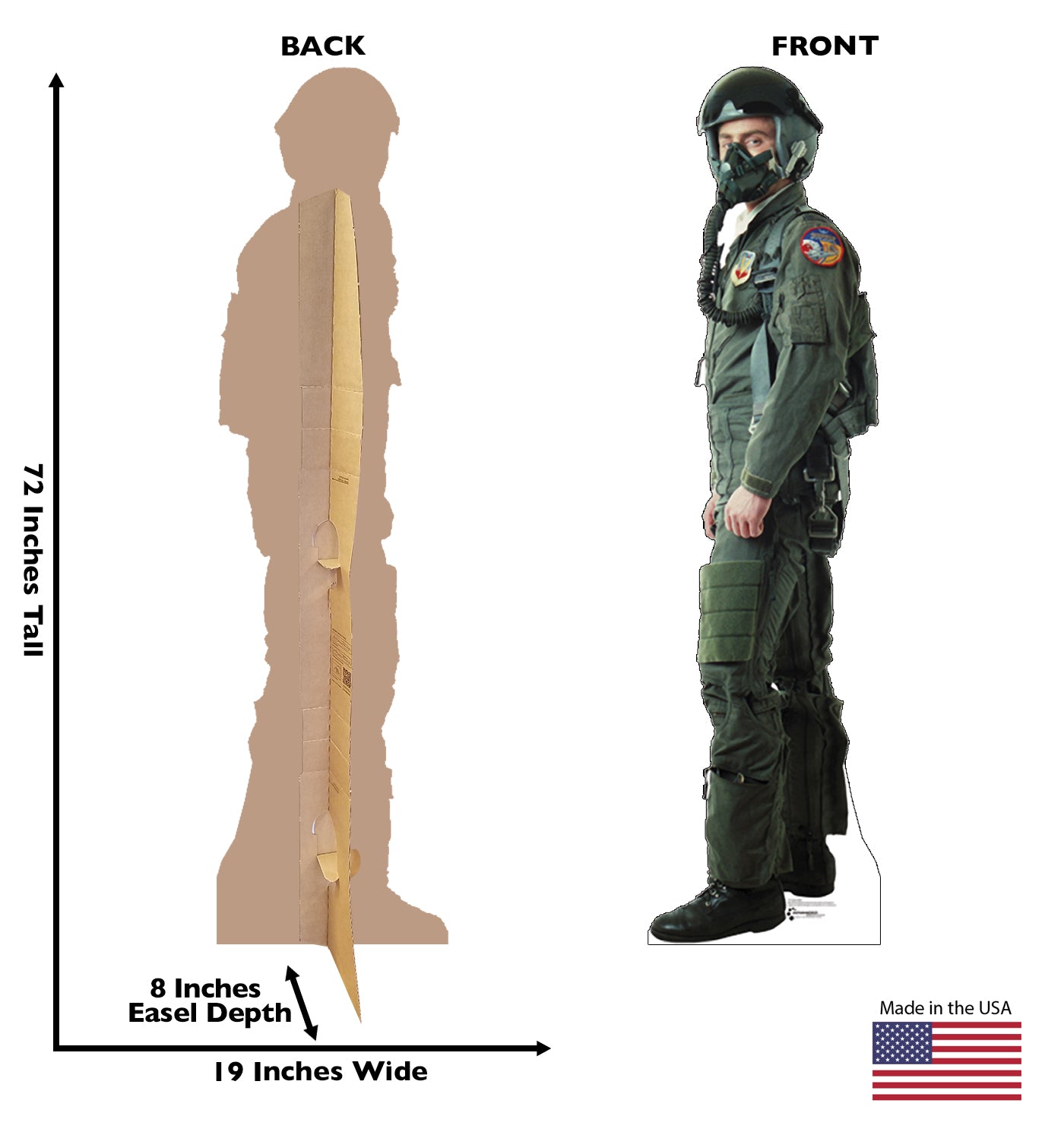 Life-size Fighter Pilot Cardboard Standup | Cardboard Cutout - All Cutouts